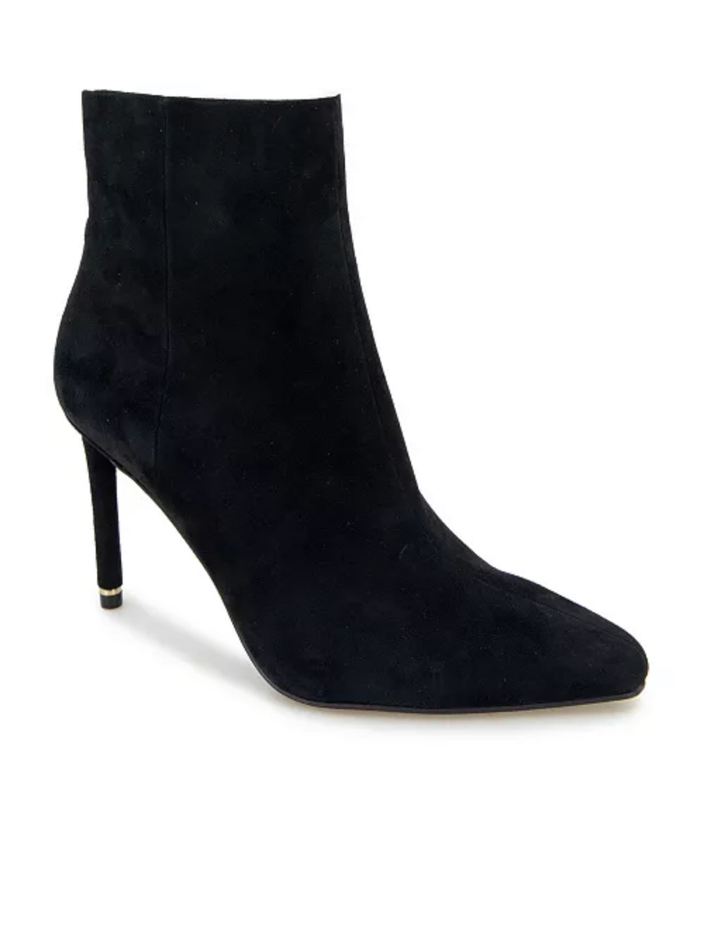 Kenneth Cole New York Black Pointed-Toe Stiletto Ankle Boots